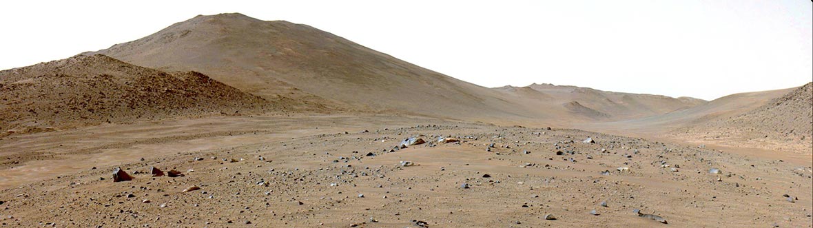 A view of Martian terrain.