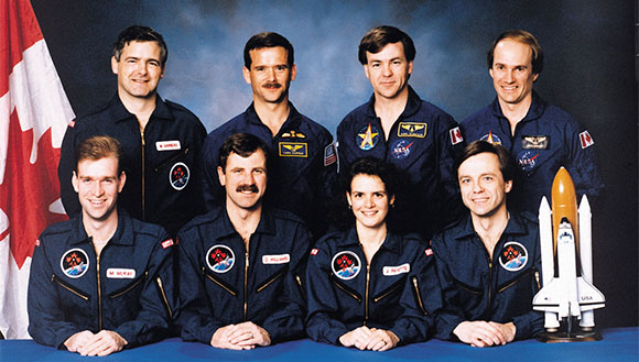 L'équipe d'astronautes canadiens en 1992