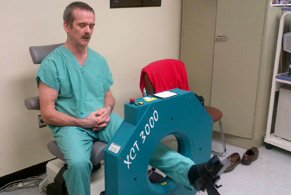 Chris Hadfield undergoes CT scan