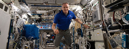 David Saint-Jacques à bord la Station spatiale
