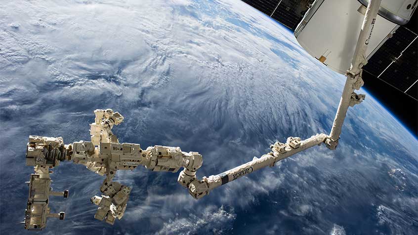 Canadarm2 and Dextre on the ISS