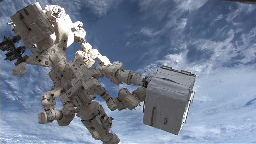 Dextre and blue skies