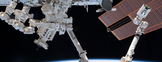 Canadarm2, Dextre, and Earth