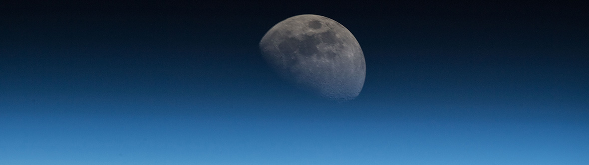 The Moon as seen from the ISS