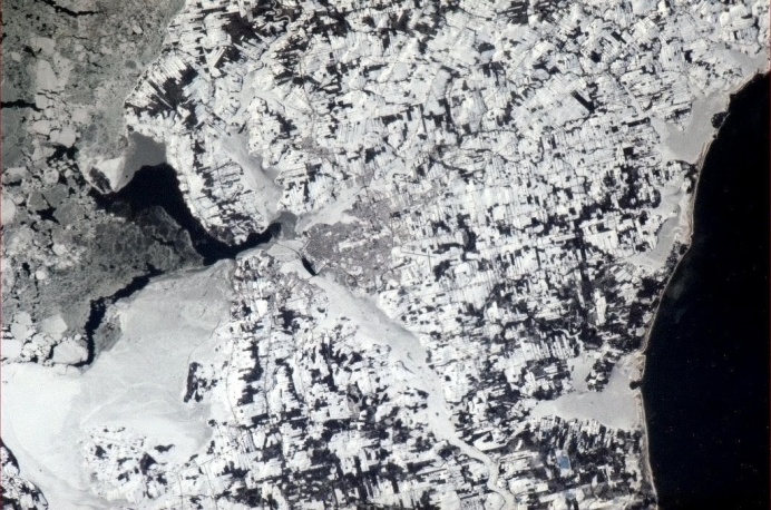 Charlottetown, Prince Edward Island seen from orbit