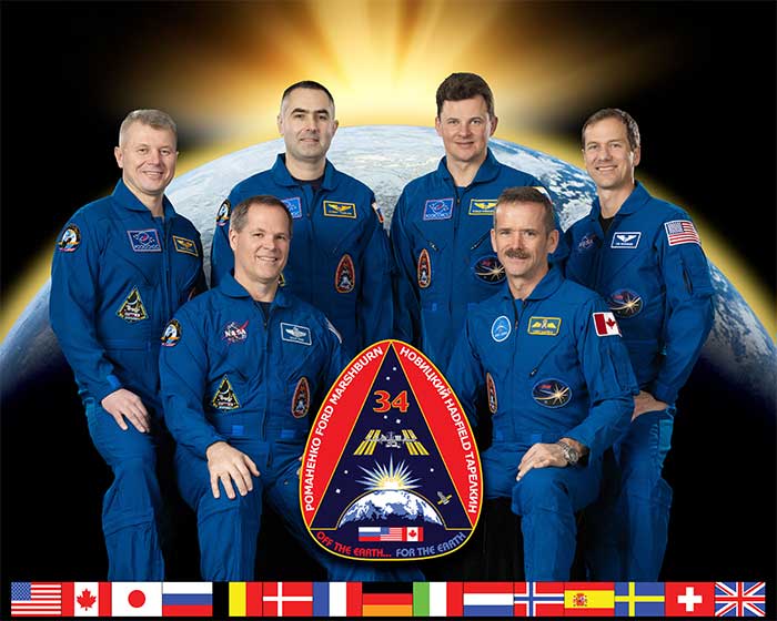 L'équipage de la mission Expedition 34