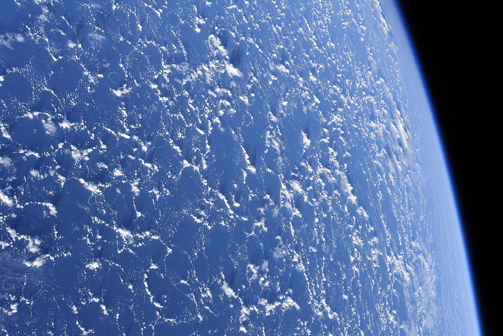 David Saint-Jacques took this photo of clouds from the International Space Station. How different do you think they looked from the ground? (Credit: Canadian Space Agency/NASA)