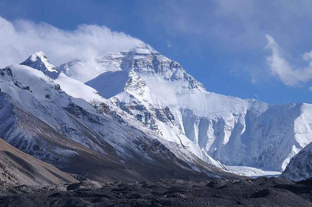 Mount Everest from base camp one. (Credit: Rupert Taylor-Price)
