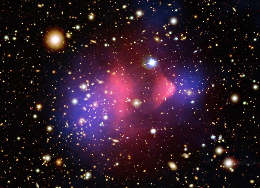 Composite image of the Bullet Cluster