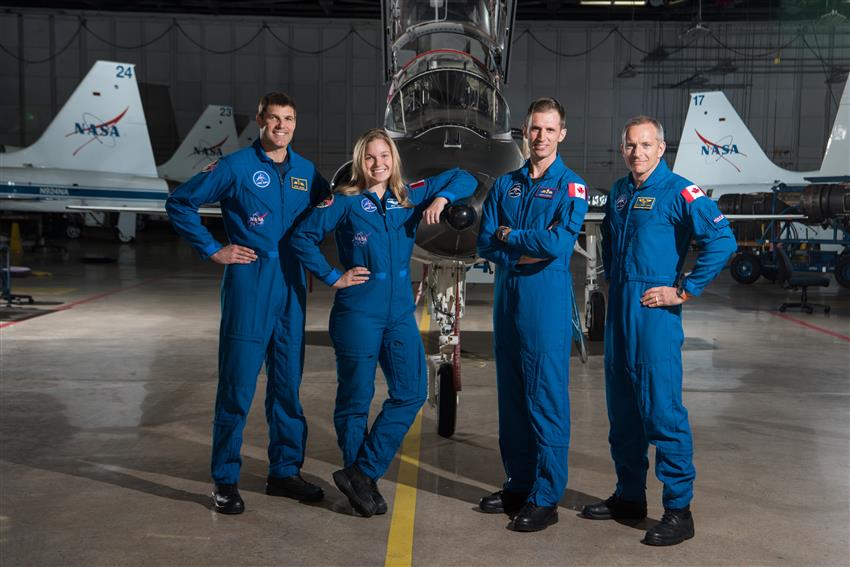 L'équipe d'astronautes canadiens en 2017