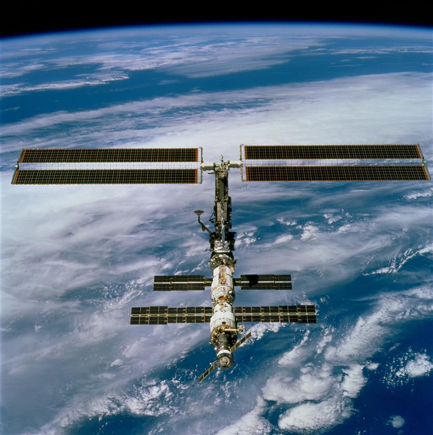 The ISS as seen from space
