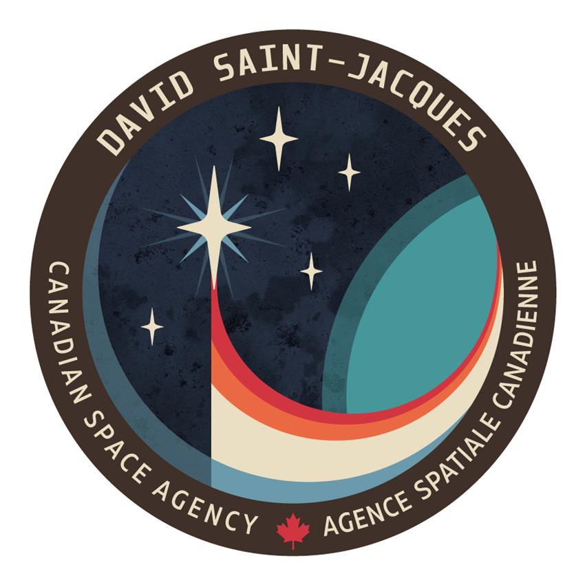 Écusson de la mission de l'astronaute canadien David Saint-Jacques