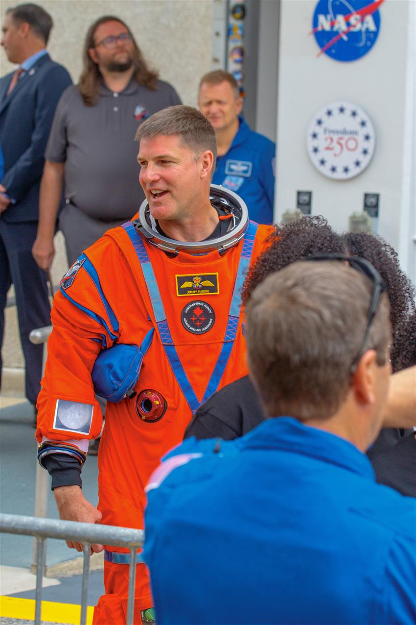 Jeremy in his spacesuit.