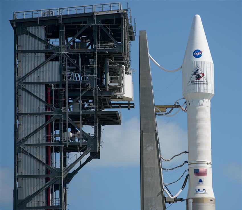 The OSIRIS-REx spacecraft awaiting launch