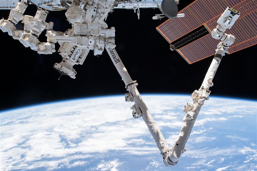 Le Canadarm2, Dextre et la Terre