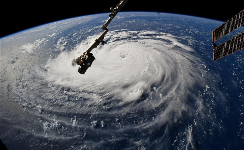 L'ouragan Florence capturée à partir de l'espace