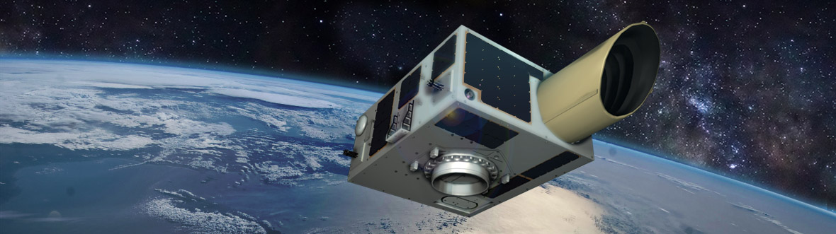 Représentation 3D du télescope NEOSSat