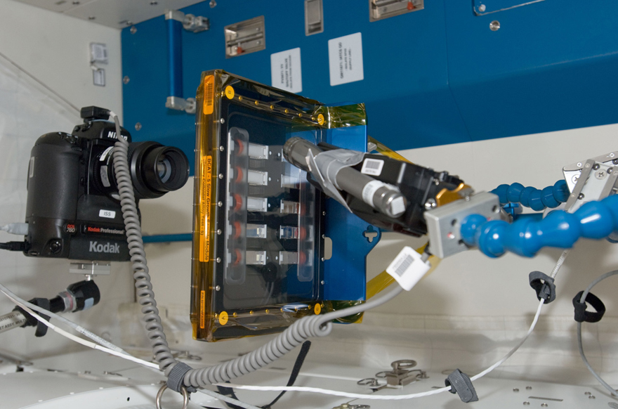 Photo of The BCAT-5 experiment set up