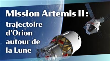 Vignette de la vidéo : 'Artemis II : trajectoire d'Orion et de son équipage autour de la Lune'