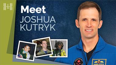 Joshua Kutryk with childhood and training photos