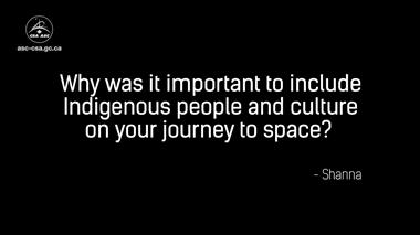 Thumbnail for video 'Indigenous culture – Questions and answers with David Saint-Jacques live from space'