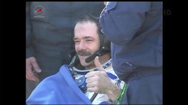 Thumbnail for video: 'Chris Hadfield returns to Earth'