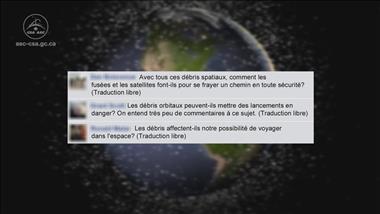 Vignette de la vidéo : 'Avis d’expert : Notre gestionnaire des opérations de vol répond à vos questions sur les débris orbitaux'
