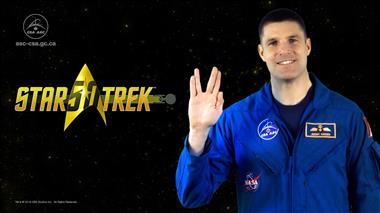 Vignette de la vidéo : 'Jeremy Hansen souligne le 50e anniversaire de Star Trek'