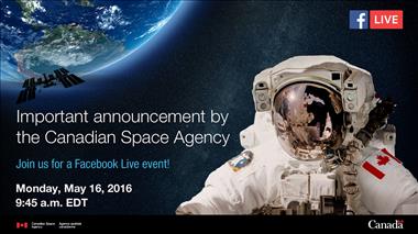 Thumbnail for video: 'Human space flight: A sneak peek of the announcement'