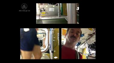Vignette de la vidéo : 'L'ASC présente : Le « Hadfield Shake » – l'exercice à bord de la Station'
