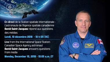 Vignette de la vidéo : 'EN DIRECT – L’astronaute de l’ASC David Saint-Jacques répond aux questions des médias'