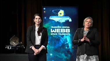 Vignette de la vidéo 'L'instrument canadien NIRISS sur Webb trouve de l'eau dans l'atmosphère de l'exoplanète WASP-96 b'