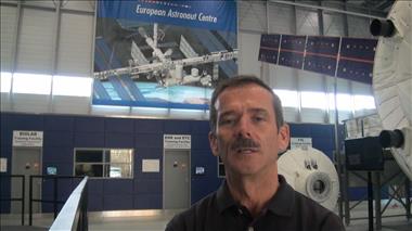 Thumbnail for video 'Hadfield trains at the European Astronaut Centre'