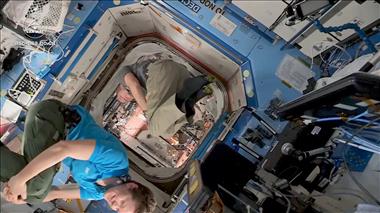 Thumbnail for video: 'The International Space Station gets a “reboost” to adjust its orbit'