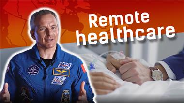 Thumbnail for video: 'Remote healthcare on Earth and in space, presented by David Saint-Jacques'