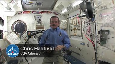 Thumbnail for video: 'Hadfield comments on the asteroid flyby and ISS benefits'