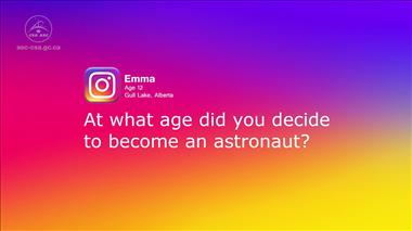 Thumbnail for video: 'Kids’ questions – Part 2: At what age did you decide to become an astronaut?'