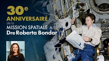 Vignette de la vidéo : '30e anniversaire de la mission spatiale de la Dre Roberta Bondar'