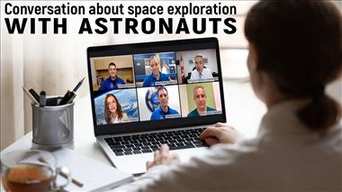 Thumbnail for video 'Conversation about space exploration with astronauts'
